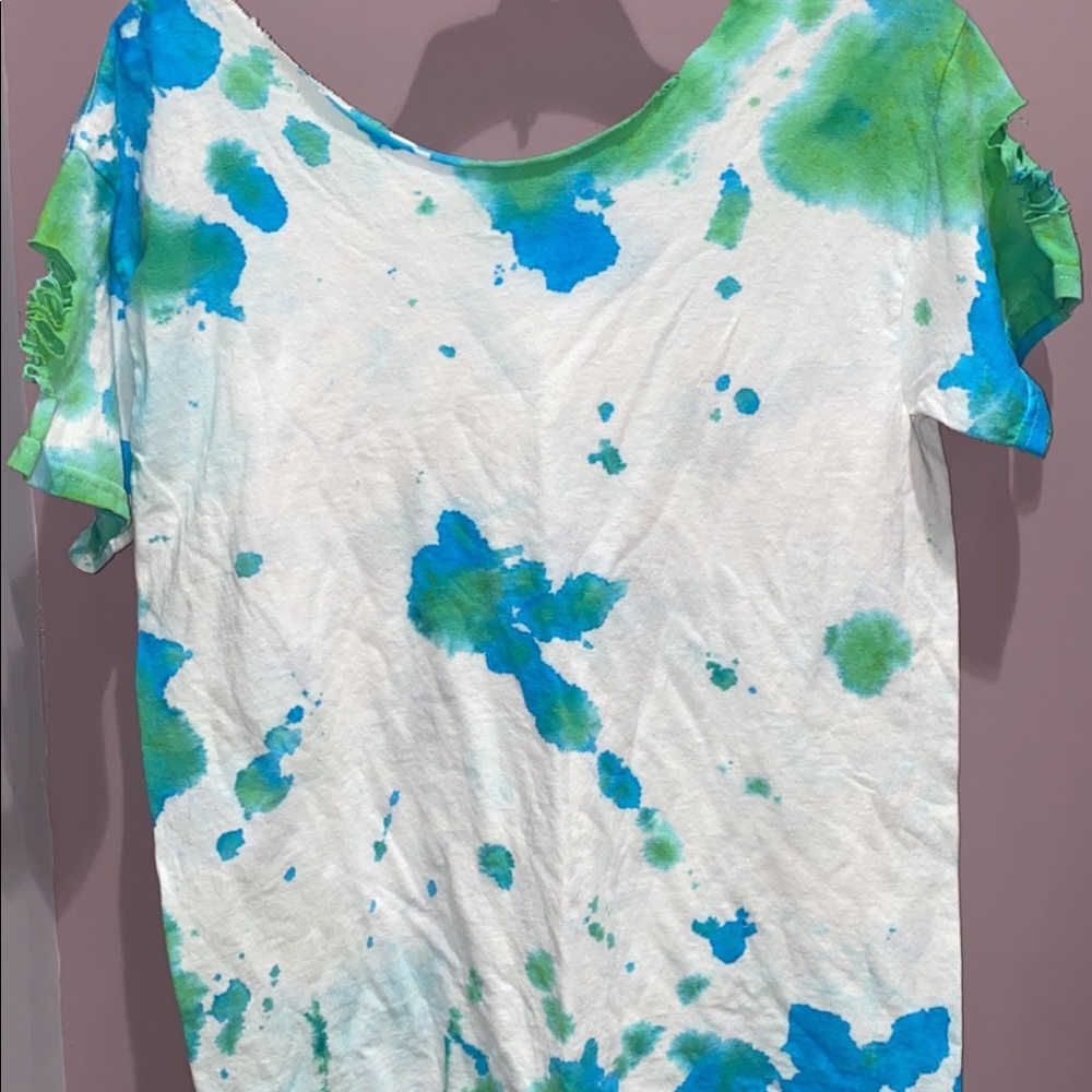 Custom cut and dyed shirt